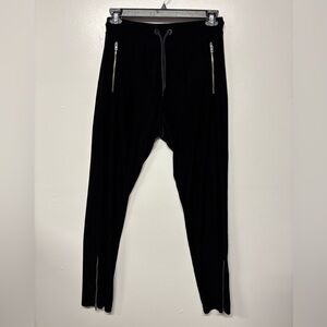Rag and Bone Black Velvet Joggers Size Small